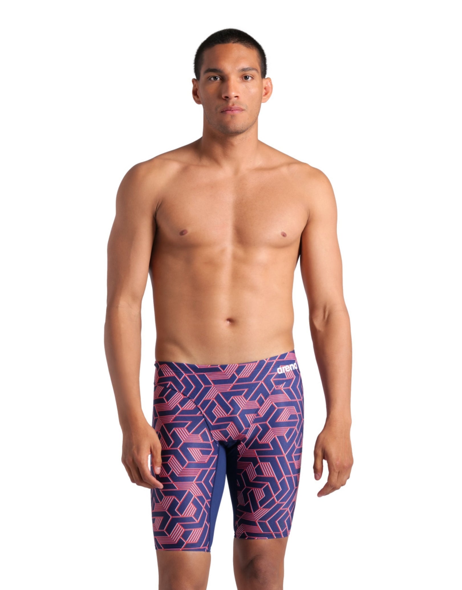 Arena Escape Swim Jammer Navy Red 45cm Leg Length – theSwimmingShop