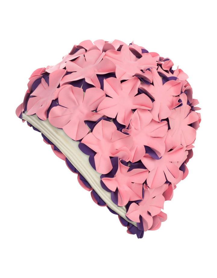 Fashy Flower Rubber Swim Cap with Eye Catching Flowers