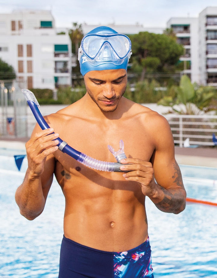 【SWIM】 ARIRANGセット Zoggs Reef Explorer Snorkel Set Clear Blue – theSwimmingShop