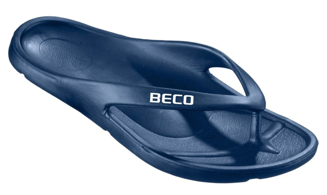 BECO V Strap Unisex Pool Slippers Navy theSwimmingShop