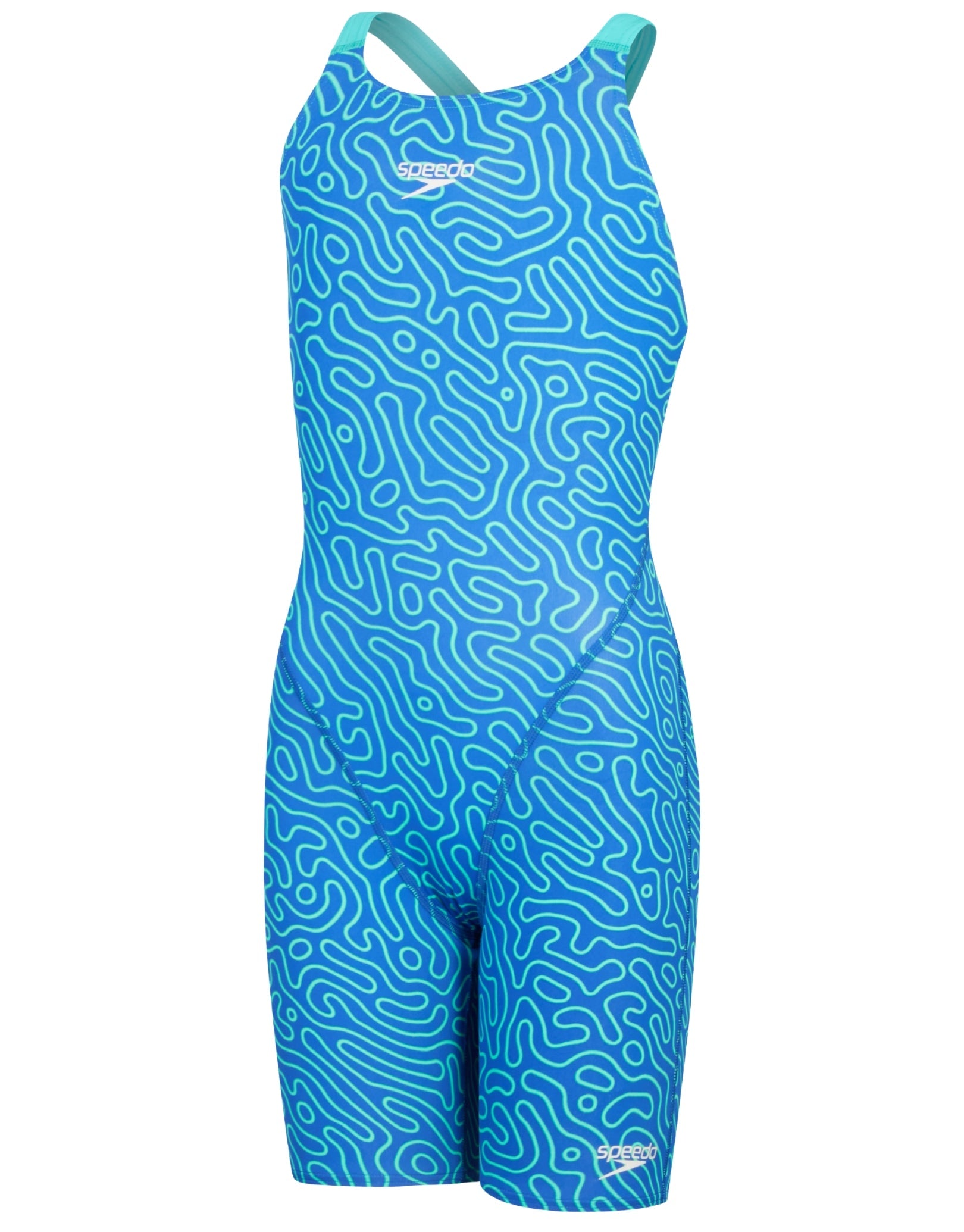 Speedo Girls Fastskin Endurance+ Kneeskin - Blue/Green | theSwimmingShop